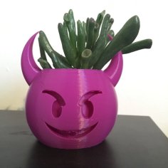 Devil Emoji Planter / Pen Pot 3D Printer Model