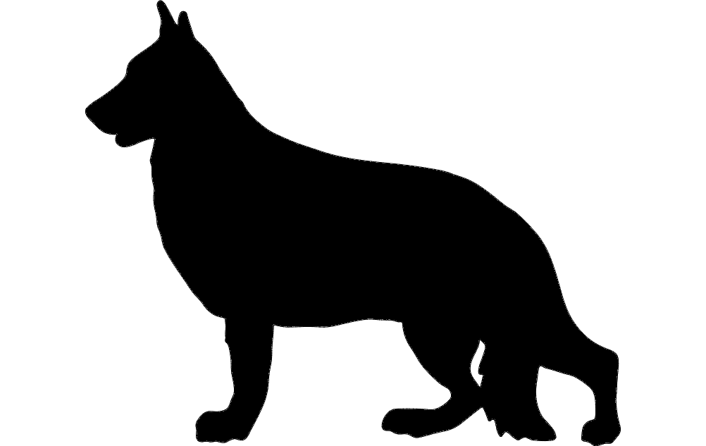 Deutscher Schäferhund dxf-Datei
