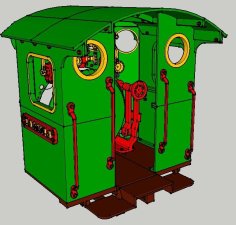 Nueva Locomotora Baldwin “La Robla”, Cabina 3D Printer Model