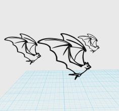 Simple Bat Design 3D Printer Model