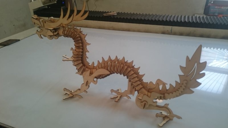 Laser Cut China Dragon