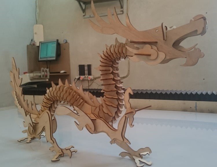 Laser Cut China Dragon