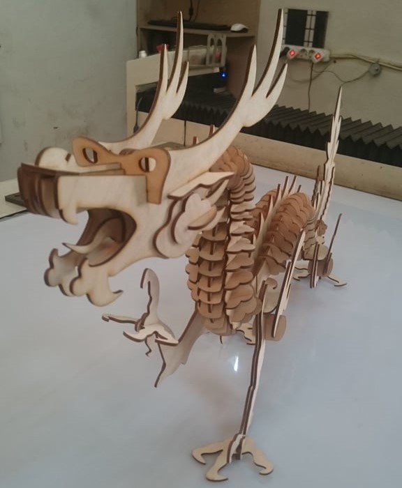 Laser Cut China Dragon