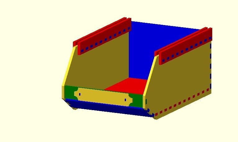 Laser Cut Heavy Duty Stackable Big Box