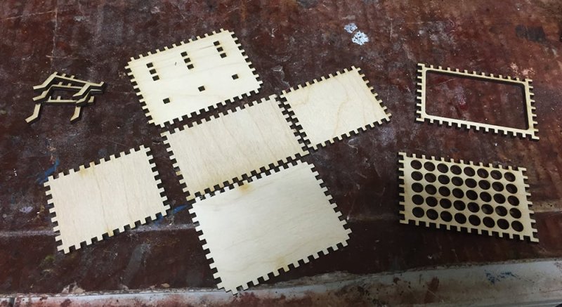 Laser Cut Pegboard Boxes and Bins