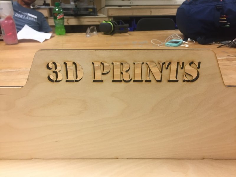 Laser Cut 3D Print Box w/ Dividers