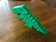 Flexi Rex With Scales 3D Printer Model