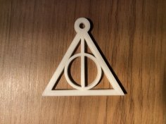 Harry Potter, Deadly Hallows Keychain / Charm 3D Printer Model