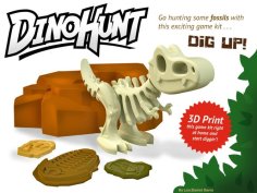 Dino-Hunt Fossil Digging Game 3D Printer Model