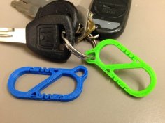 Mini S-Carabiner, Strong Clip 3D Printer Model