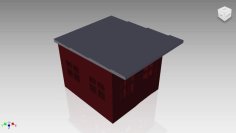 HO Scale Shed 3D Printer Model