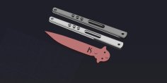 Butterfly Knife 3D Printer Model