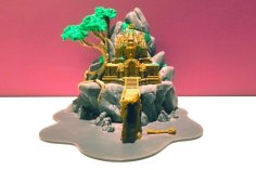 Multi-Color Temple Ruins 3D Printer Model