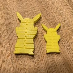 Pikachu Pokemon Flexi 3D Printer Model