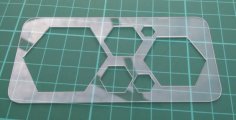 Laser Cut Benzene Stencil