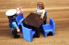 Restaurant Chair [playfab 181006, Playmobil Compatible] 3D Printer Model