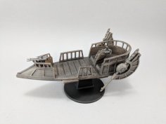 Sci-fi Pirate Skiff 3D Printer Model