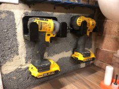 Dewalt 18v XR Drill Wall Mount 3D Printer Model