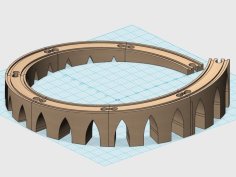 Curved Incline Rails For IKEA And BRIO Railway. 3D Printer Model