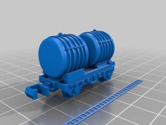 N Scale Small Double Tanker. 3D Printer Model