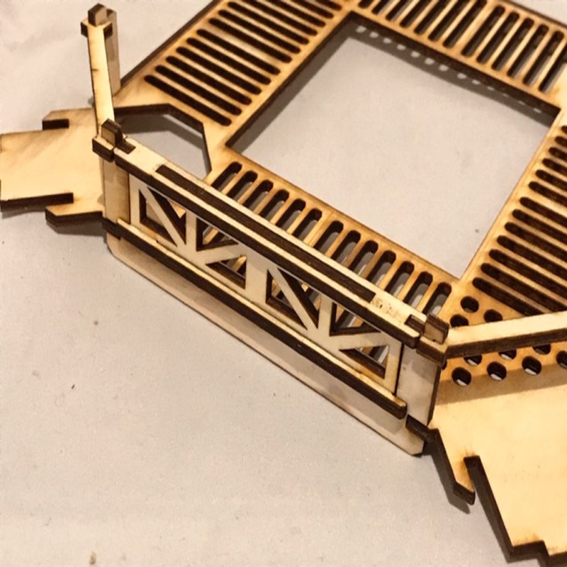 Laser Cut Guard Rails 3mm SVG File