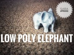 Low Poly Elephant 3D Printer Model