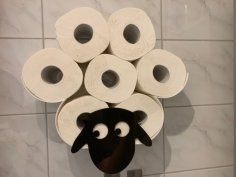 Schaf-Toilettenrollenhalter / Sheep Toilet Roll Holder 3D Printer Model