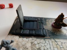 Zombicide Black Plague Dungeon Door 3D Printer Model