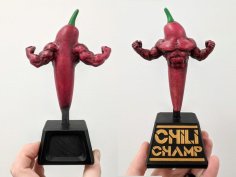 Chili Champ – Chili Cook-Off Trophy 3D Printer Model