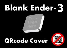 Customizable QR Code Cover For Creality Ender-3 3D Printer Model