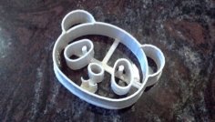 Panda Cookie Cutter 3D Printer Model