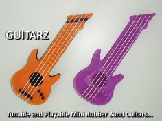 Guitarz – Tunable And Playble Mini Guitars 3D Printer Model