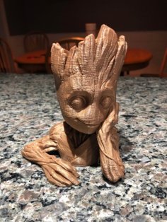 Baby Groot Pot (re-remix) 3D Printer Model