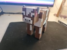 Minecraft Cow 3D Printer Model