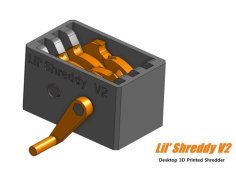 Lil Shreddy V2 – Desktop 3D Printed Shredder – (No Supports) 3D Printer Model