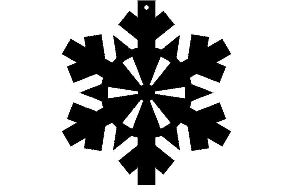 Snowflake Design 41 dxf File