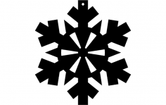 Diseño de copo de nieve 41 archivo dxf