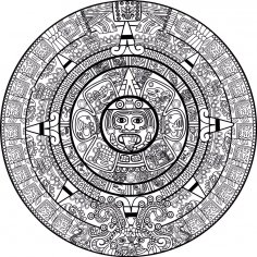 Maya-Kalender Vektorgrafiken