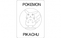 Pikachu dxf File