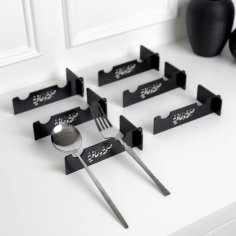 Laser Cut Spoon Stand Cutlery Organizer