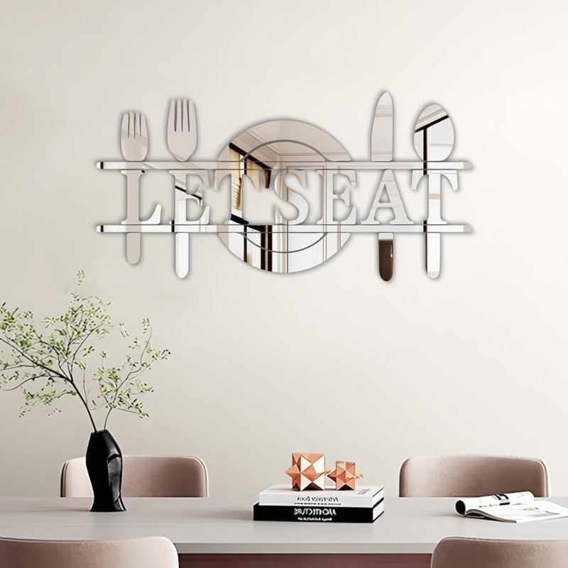 Laser Cut Let’s Eat Wall Decor Letter Signs Acrylic