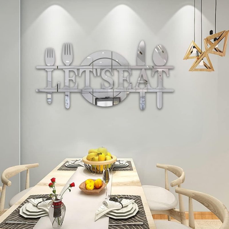 Laser Cut Let’s Eat Wall Decor Letter Signs Acrylic