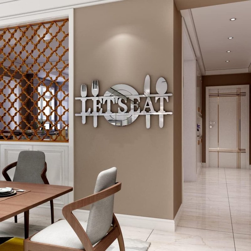 Laser Cut Let’s Eat Wall Decor Letter Signs Acrylic