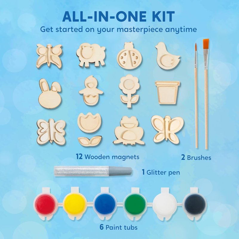 Laser Cut Creativity Arts Crafts Painting Kit For Kids