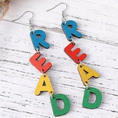 Laser Cut Cute Dangling Teachers Earrings Teacher Gifts