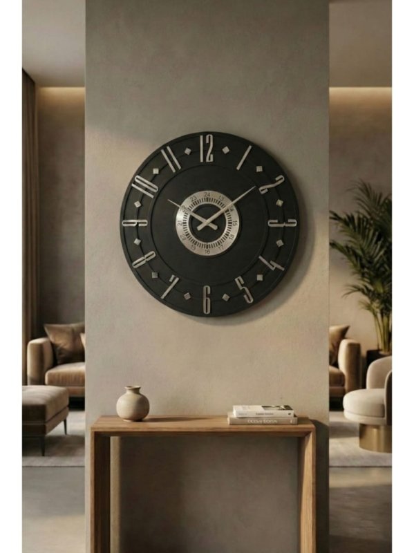 Laser Cut Modern Wall Clock Large Decorative Timepiece