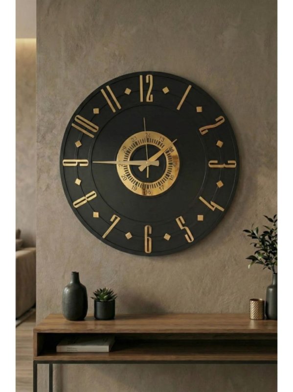 Laser Cut Modern Wall Clock Large Decorative Timepiece