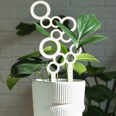 Laser Cut Potted House Plants Support Trellis Wooden Indoor Plant Trellis