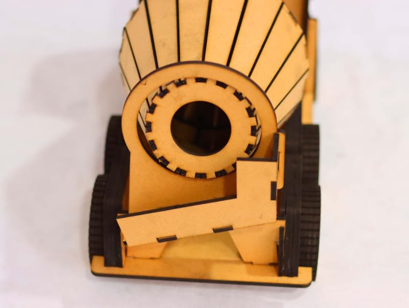 Laser Cut Wooden Cement Mixer Toy Truck For Kids 3D Model