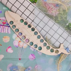 Laser Cut Wooden Embroidery Floss Organizer Stitch Thread Holder